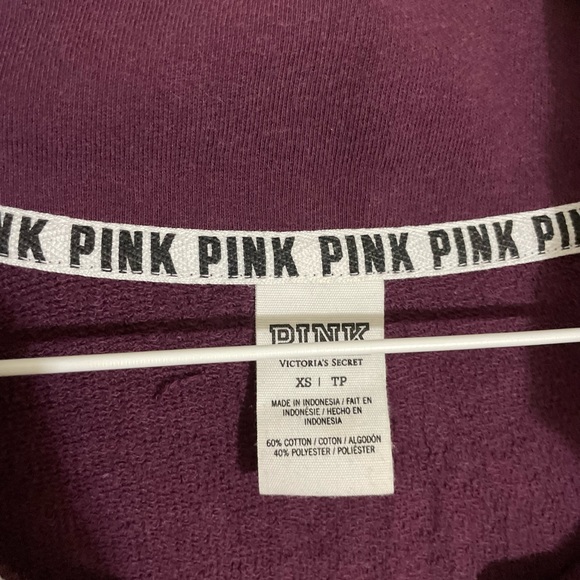 Victoria Secret’s PINK Maroon Quarter zip - Picture 3 of 5